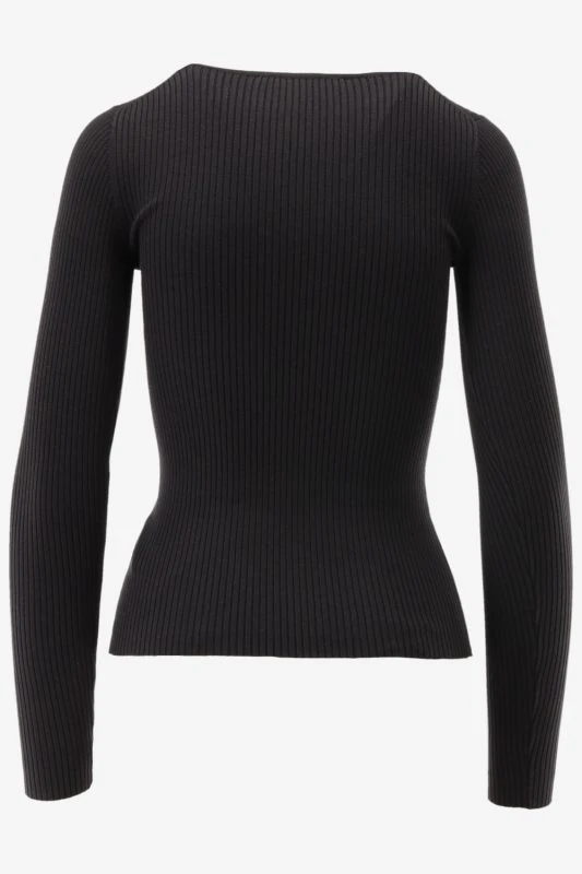 Calvin Klein Trui WOVEN LABEL TIGHT SW, BEH - productfoto