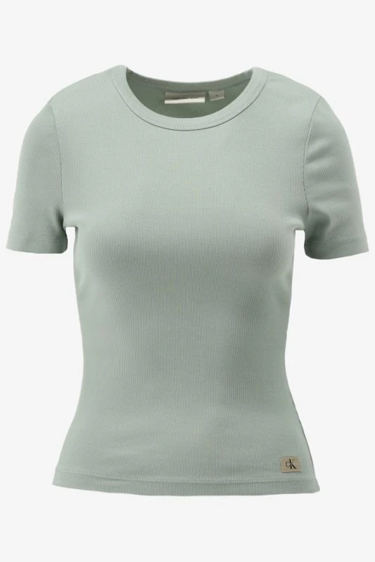 Calvin Klein T-shirt WASHED LABEL RIB FIT - productfoto