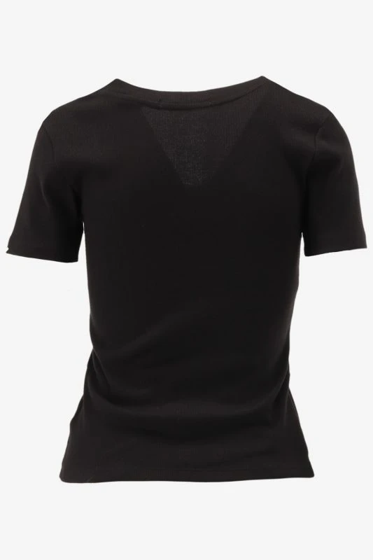 Calvin Klein T-shirt WOVEN LABEL RIB V-NE, BEH - productfoto