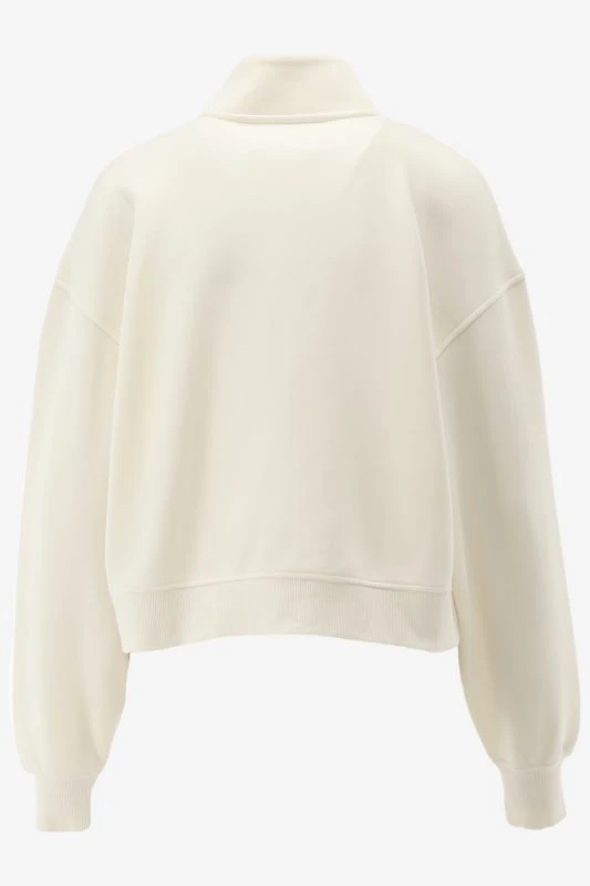 Calvin Klein Sweatvest SATIN APPLIQUE ZIP-T, YBI - productfoto