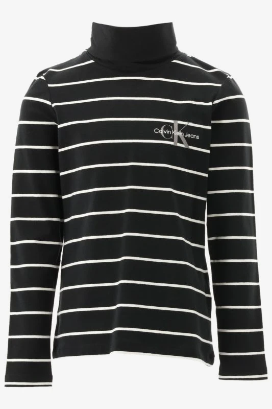 Calvin Klein T-shirt SLIM ROLL NECK STRIP - productfoto