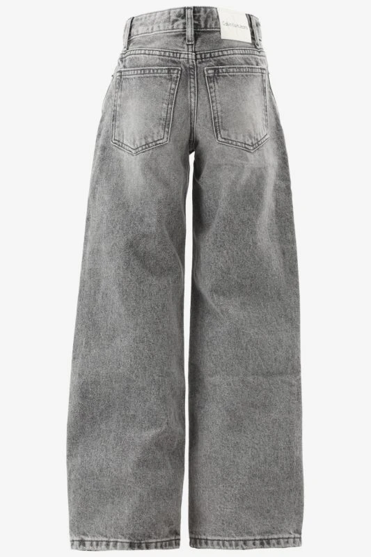 Calvin Klein Loose Fit HR WIDE LEG WSH GREY - productfoto