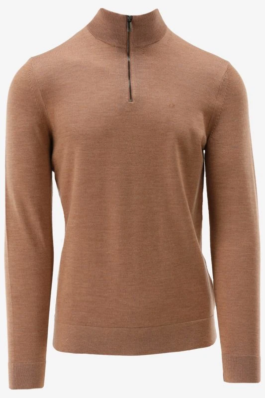 Calvin Klein Trui MERINO RWS QUARTER Z - productfoto