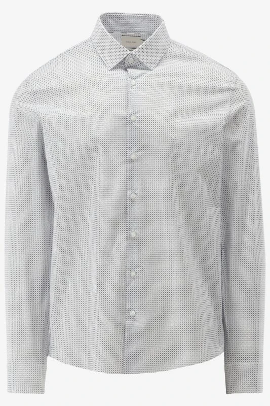 Calvin Klein Casual Shirt POPLIN MICRO PRINT S - productfoto