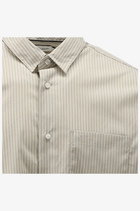 Calvin Klein Casual Shirt POPLIN STRETCH STRIP, PC7 - productfoto
