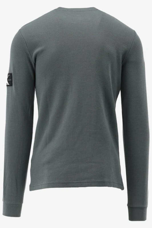Calvin Klein Longsleeve BADGE WAFFLE LS TEE, PSL - productfoto