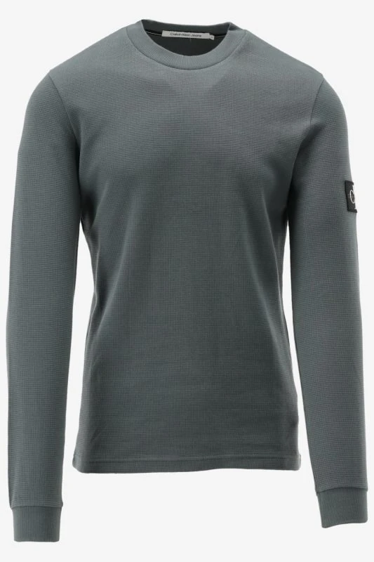 Calvin Klein Longsleeve BADGE WAFFLE LS TEE, PSL - productfoto