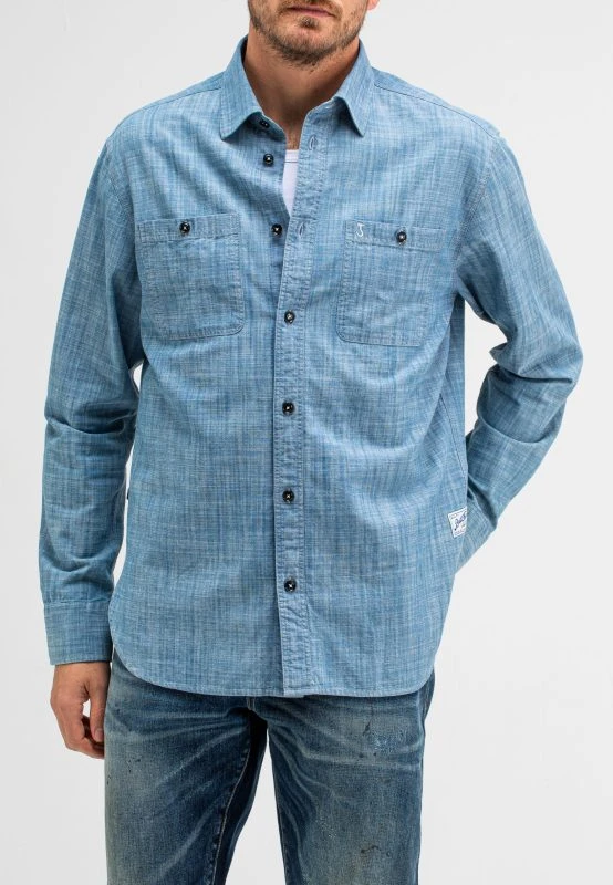 Butcher of Blue Casual Shirt AIDAN WORKER CHAMBRAY SHIRT