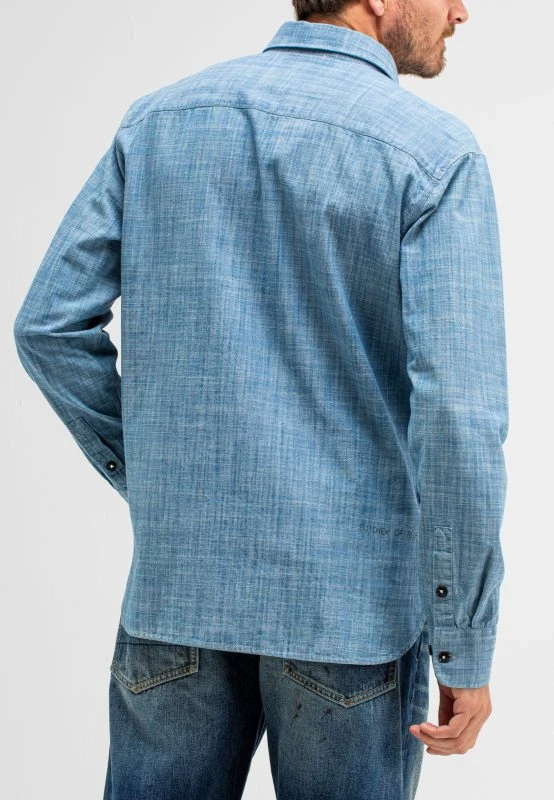 Butcher of Blue Casual Shirt AIDAN WORKER CHAMBRAY SHIRT