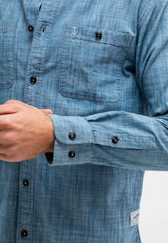 Butcher of Blue Casual Shirt AIDAN WORKER CHAMBRAY SHIRT