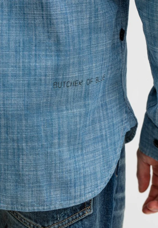 Butcher of Blue Casual Shirt AIDAN WORKER CHAMBRAY SHIRT