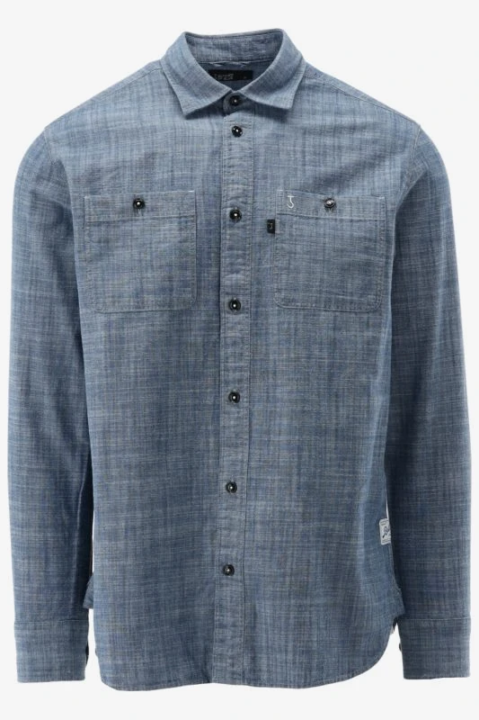 Butcher of Blue Casual Shirt AIDAN WORKER CHAMBRAY SHIRT