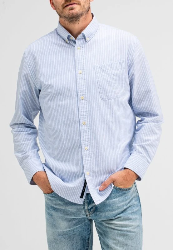 Butcher of Blue Casual Shirt AIDAN OXFORD  BOLD STRIPE SHIR