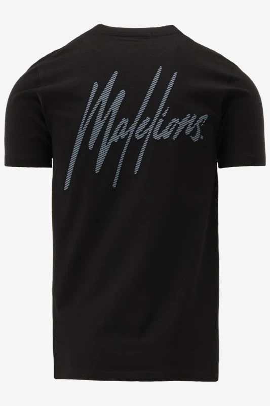 Malelions T-shirt STRIPED SIGNATURE T-SHIRT - productfoto