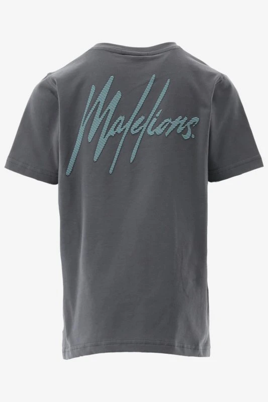 Malelions T-shirt STRIPED SIGNATURE T-SHIRT - productfoto