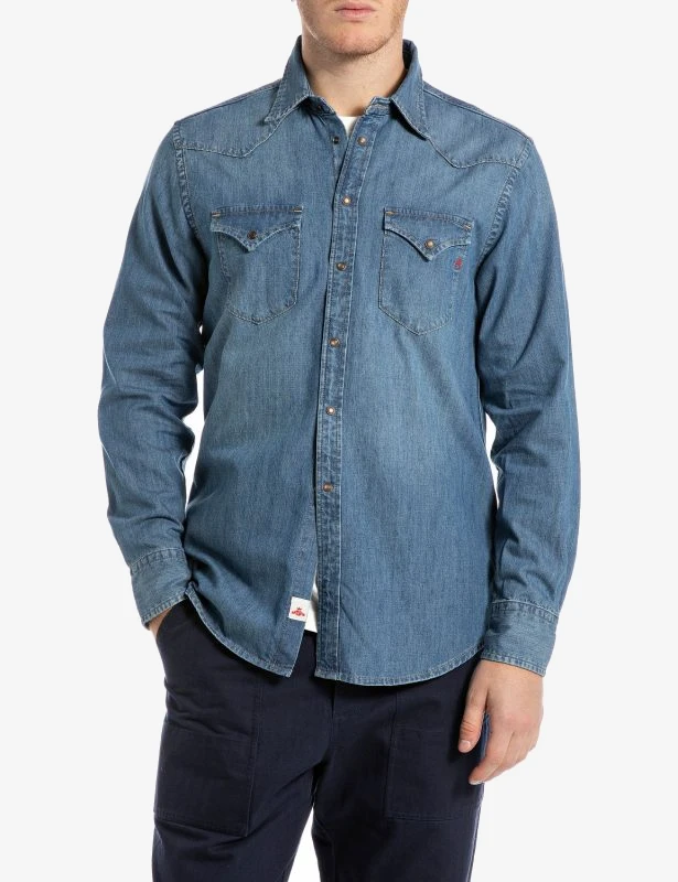 Replay jeanshemd