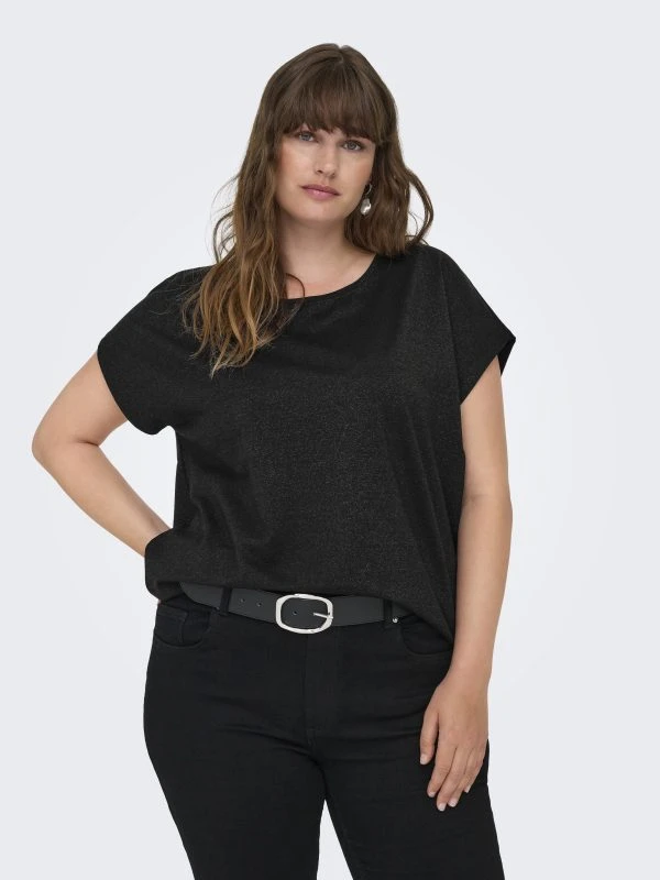 Only Carmakoma T-shirt MOSTER GLITTER - productfoto