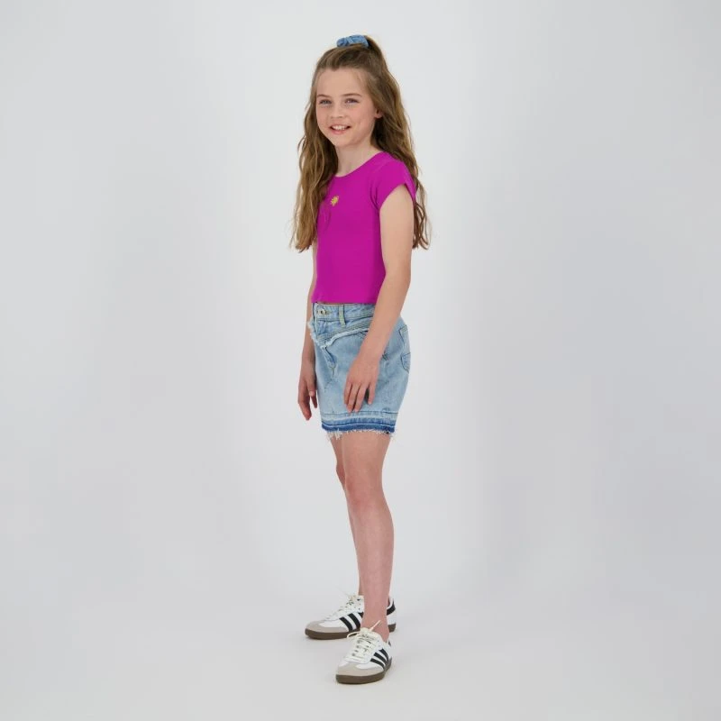 Vingino T-shirt BASIC-CROP RIB TEE