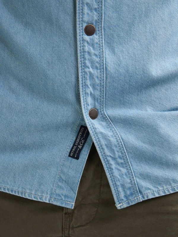 Petrol jeanshemd