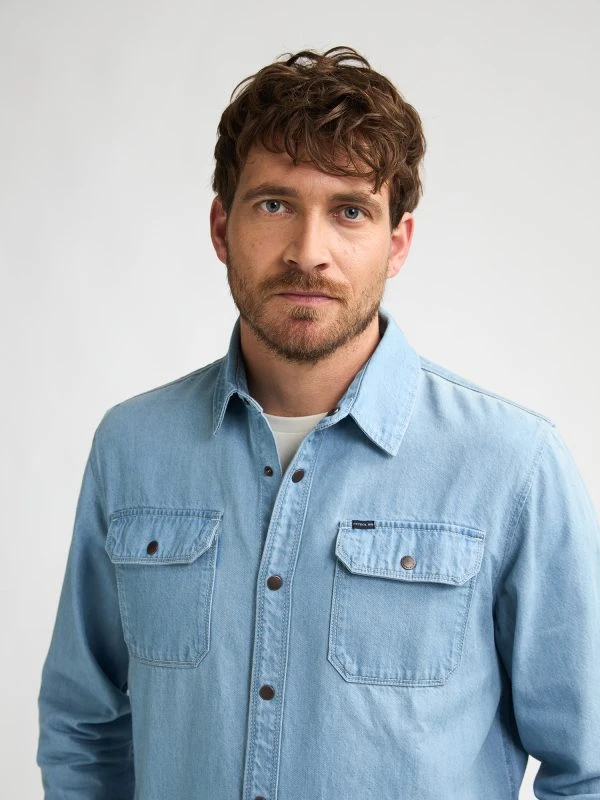 Petrol jeanshemd