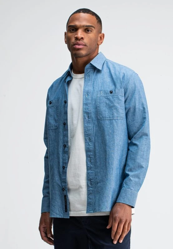 Butcher of Blue Casual Shirt AIDAN WORKER CHAMBRAY