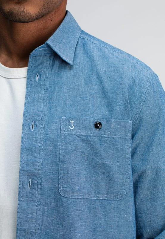 Butcher of Blue Casual Shirt AIDAN WORKER CHAMBRAY