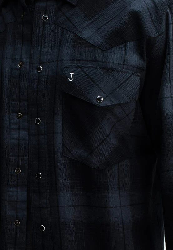Butcher of Blue Casual Shirt CARTER WEST BLACK CHECK