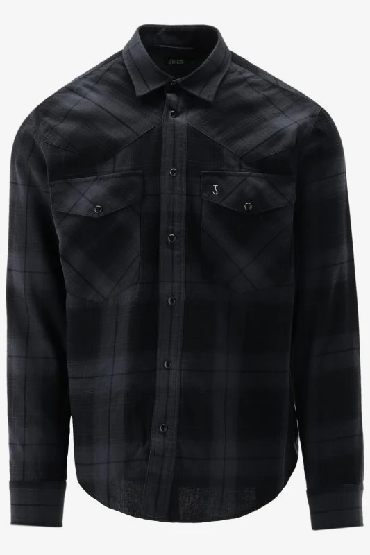 Butcher of Blue Casual Shirt CARTER WEST BLACK CHECK