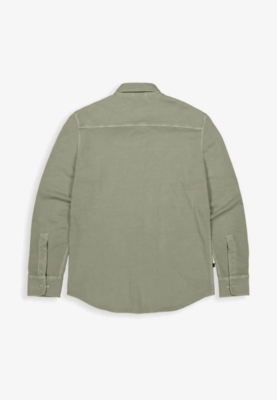 Butcher of Blue Casual Shirt AIDAN PEACHED JERSEY